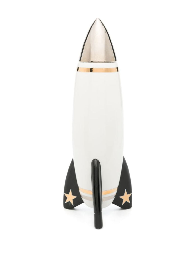 White Bourbon Rocket Porcelain Decanter