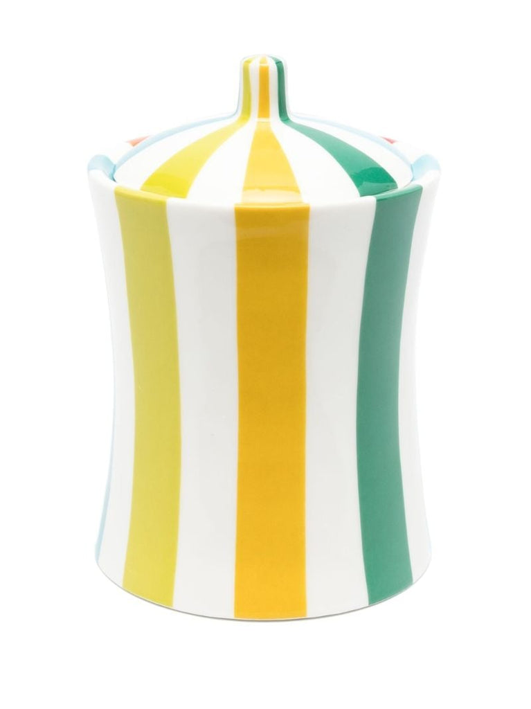 White Vice Striped Porcelain Pot