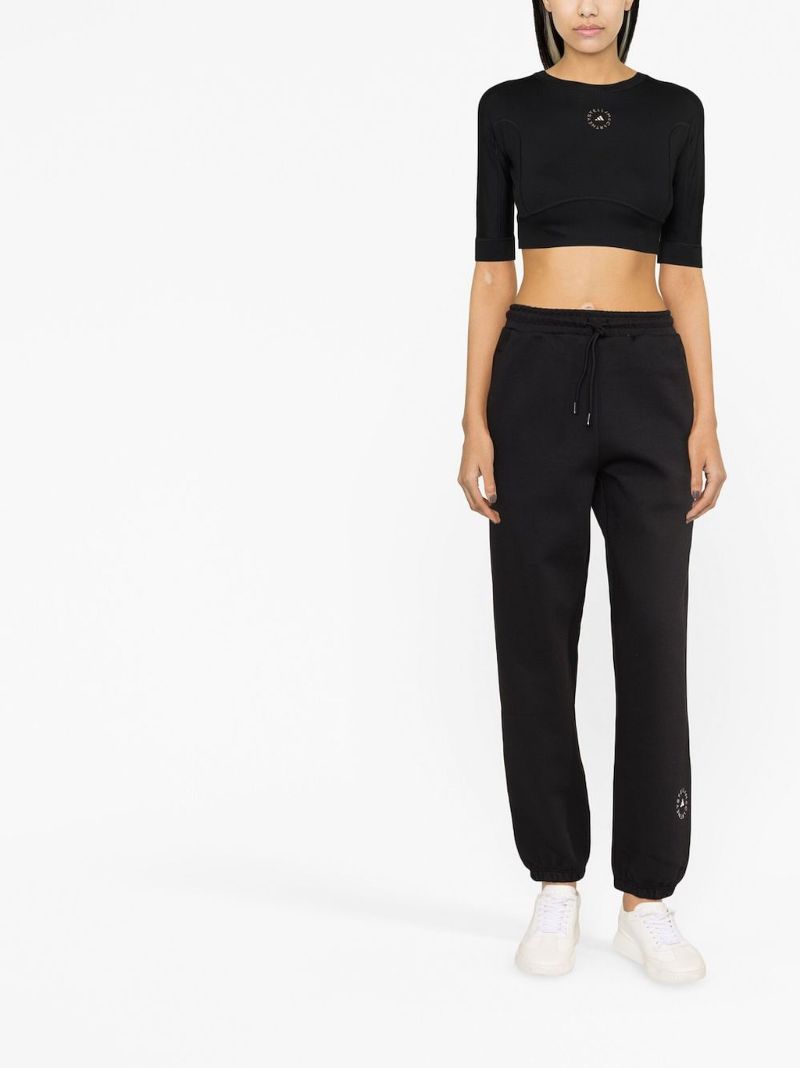 Black Logo-print Track Pants
