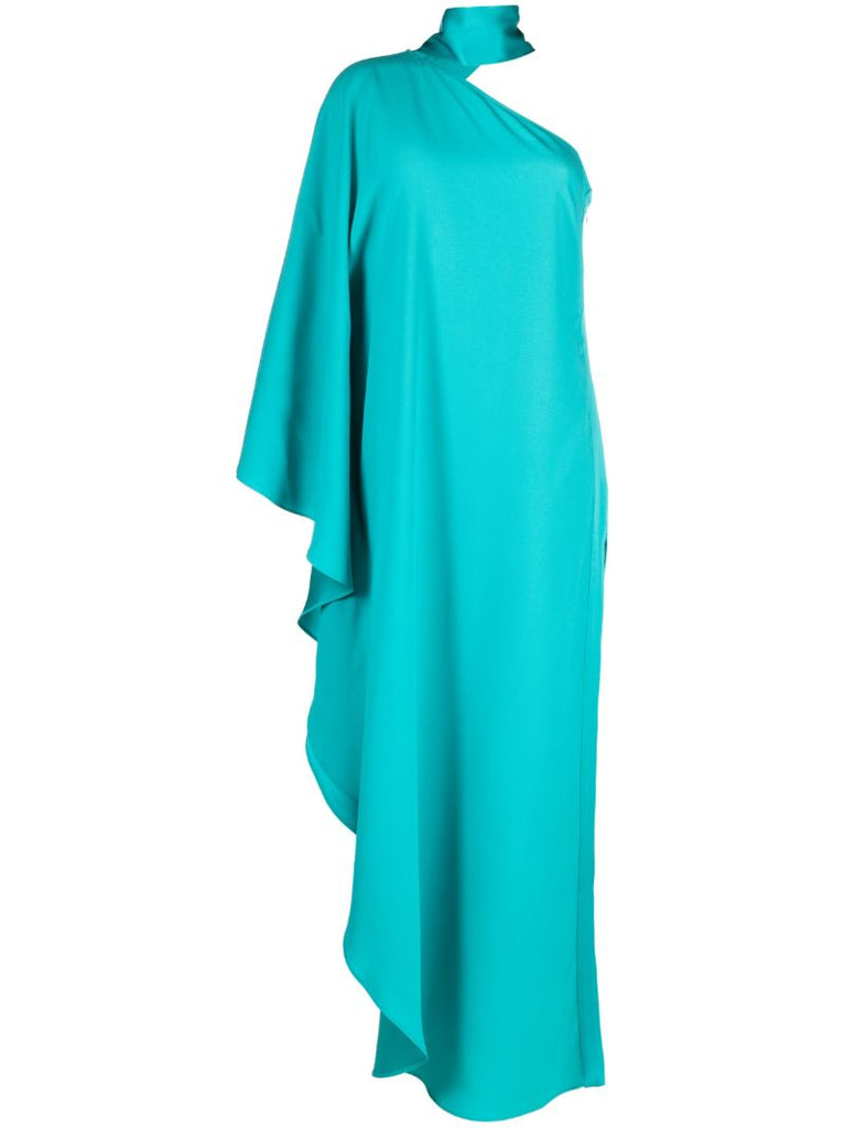 Blue Bolkan One-shoulder Maxi Dress