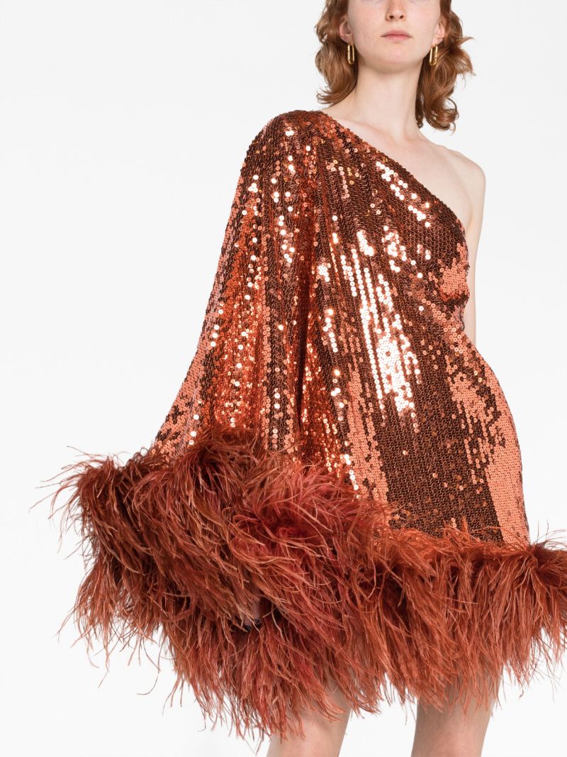 Orange Piccolo Disco Ubud Sequin-embellished Mini Dress