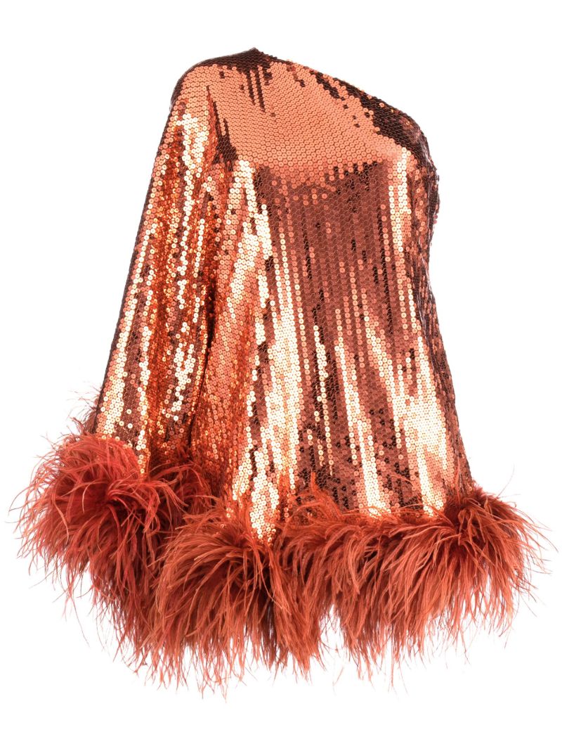 Orange Piccolo Disco Ubud Sequin-embellished Mini Dress