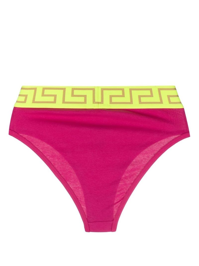 Pink Greca-jacquard Briefs