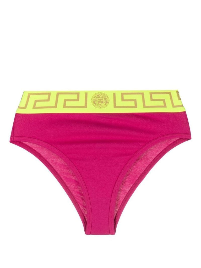 Pink Greca-jacquard Briefs