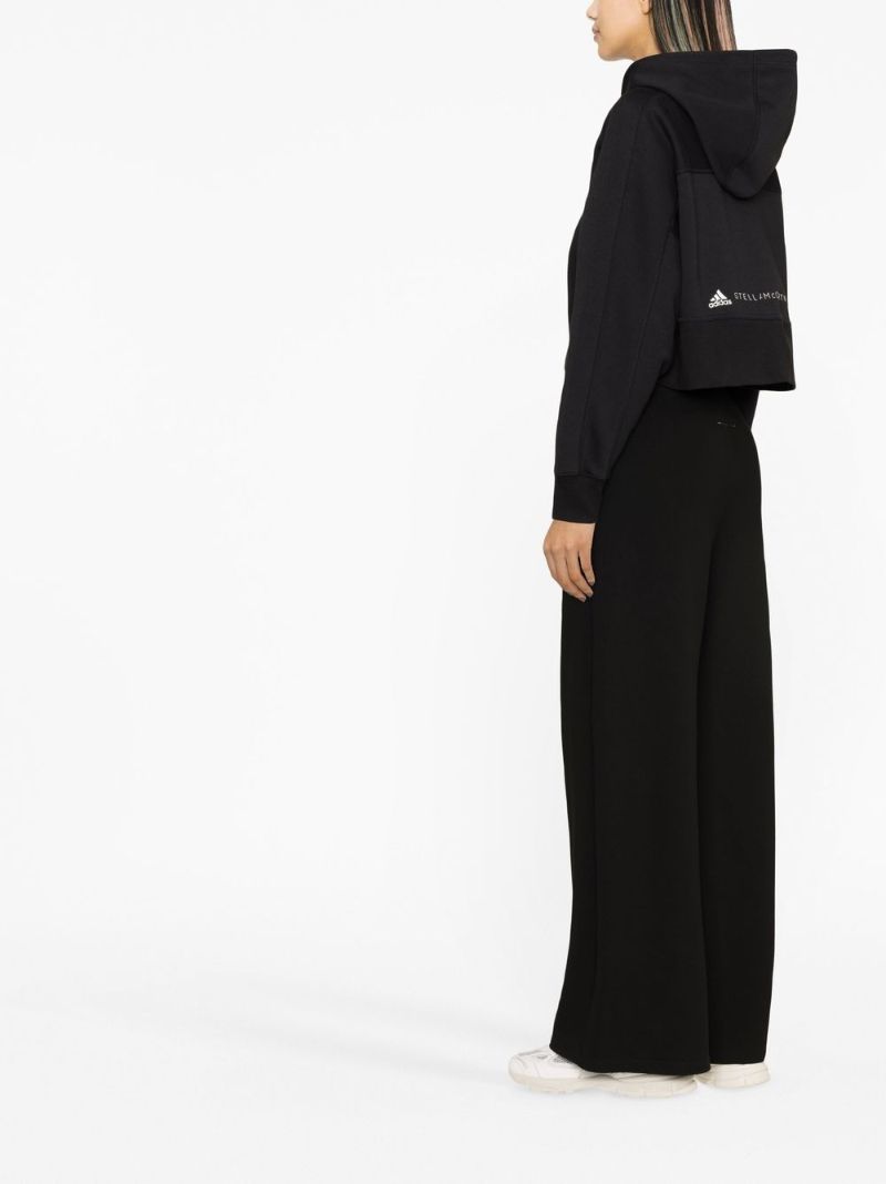 Black Logo Zip-up Hoodie