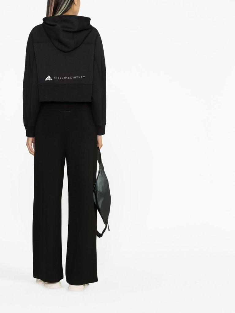 Black Logo Zip-up Hoodie