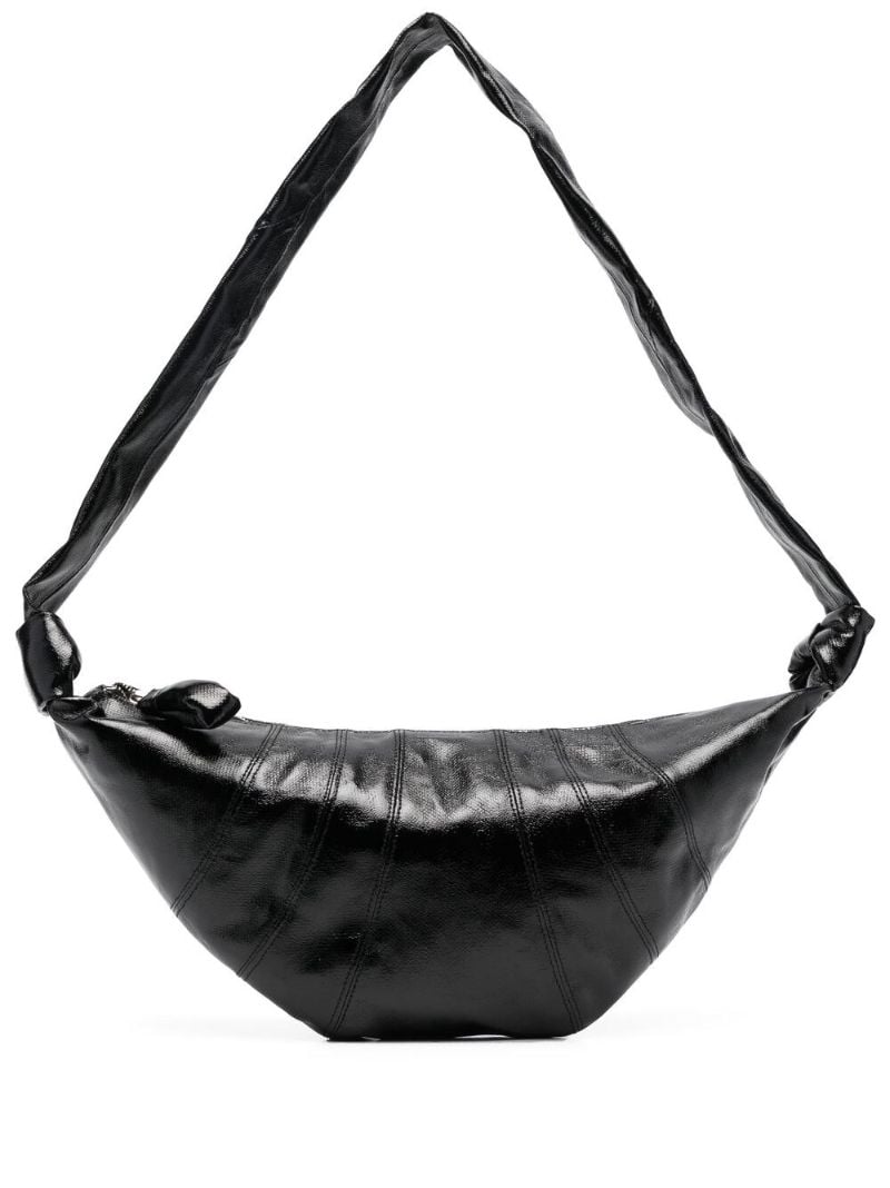 Black Medium Croissant Shoulder Bag