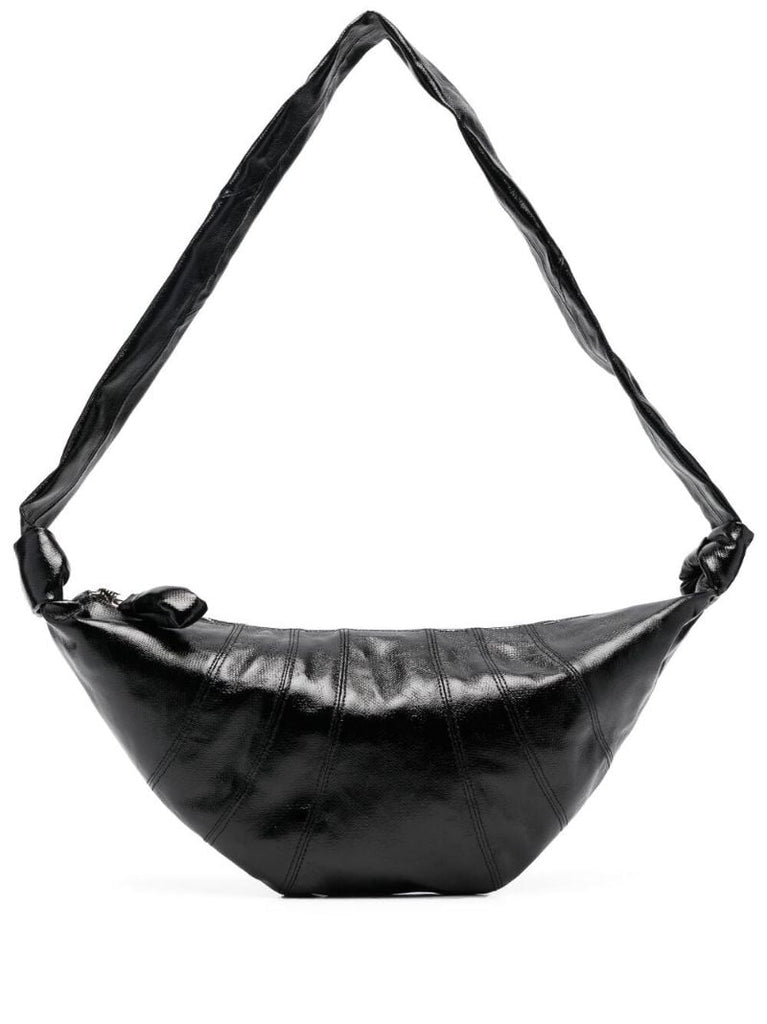 Black Medium Croissant Shoulder Bag