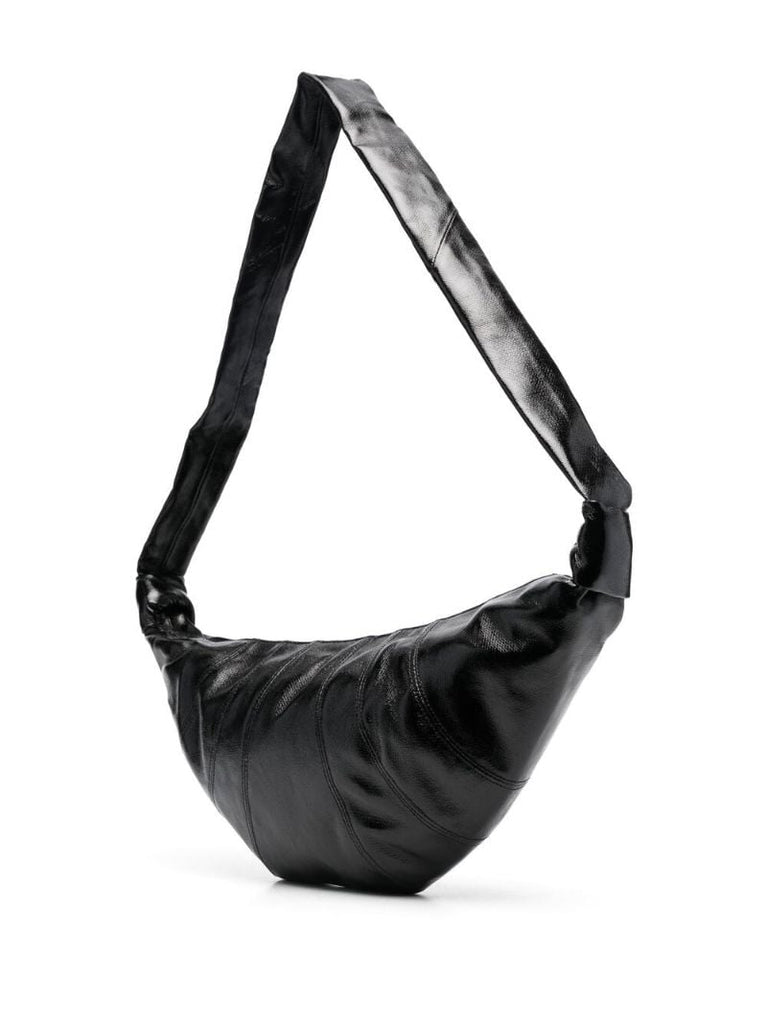 Black Medium Croissant Shoulder Bag