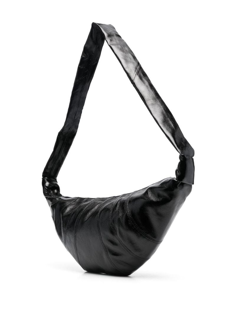 Black Medium Croissant Shoulder Bag