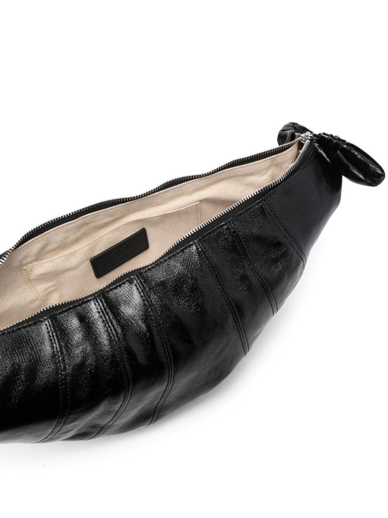 Black Medium Croissant Shoulder Bag