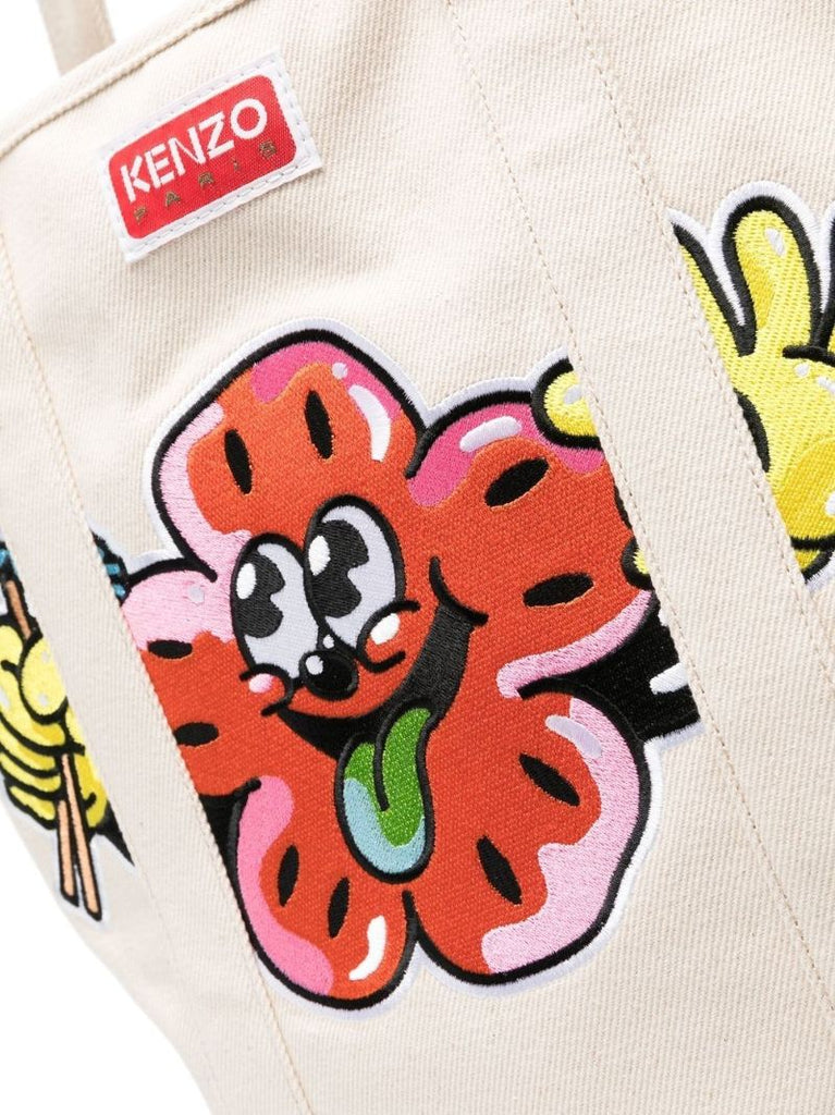 Ecru Boke Boy Tote Bag