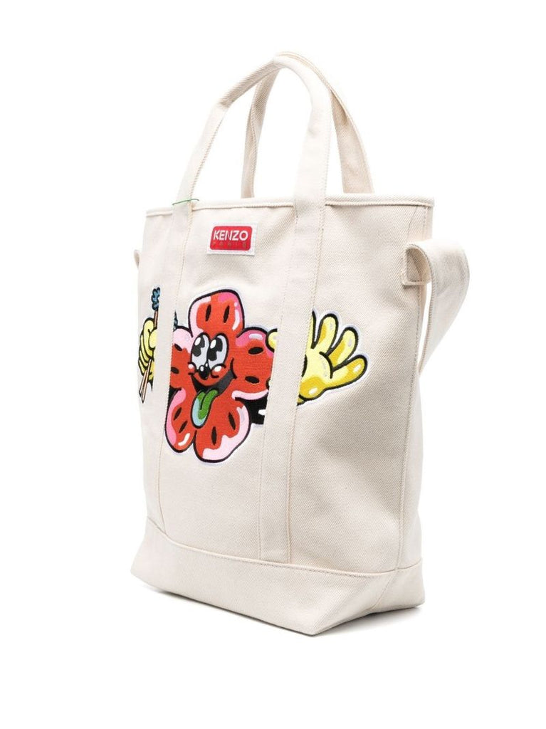 Ecru Boke Boy Tote Bag