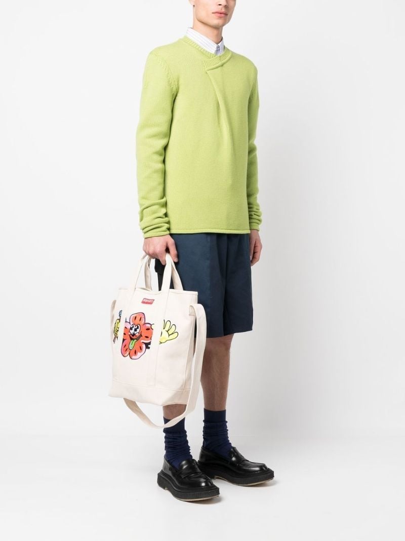 Ecru Boke Boy Tote Bag