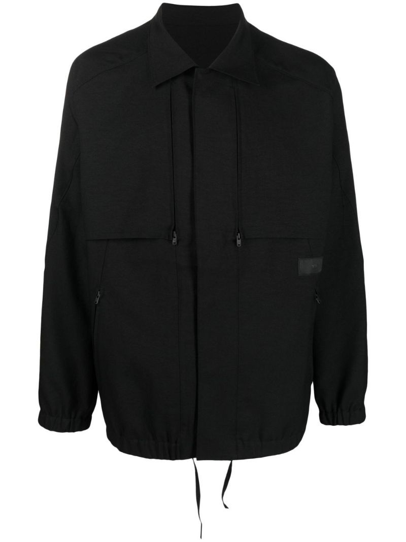 Black Sport Uniform Coach Jacket
