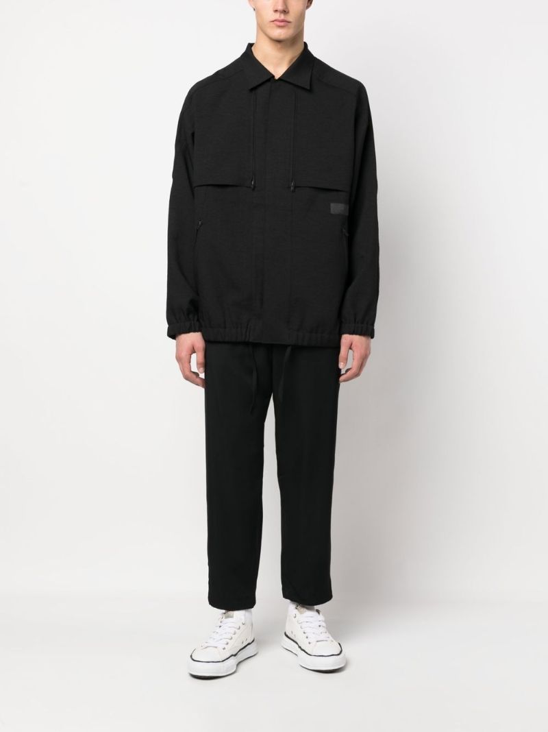 Black Sport Uniform Coach Jacket