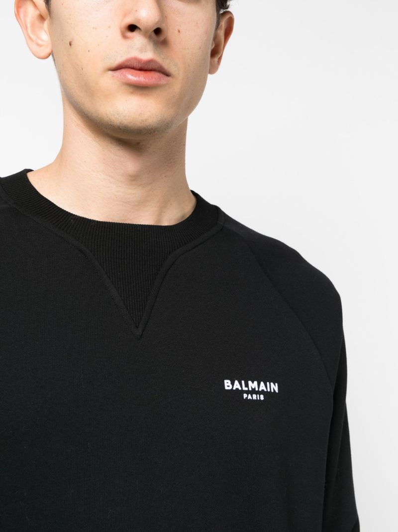 Black Organic Cotton Logo Print Sweatshirt