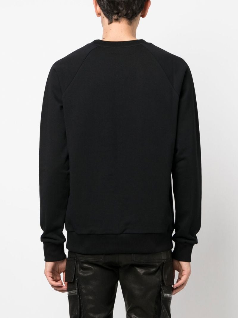 Black Organic Cotton Logo Print Sweatshirt