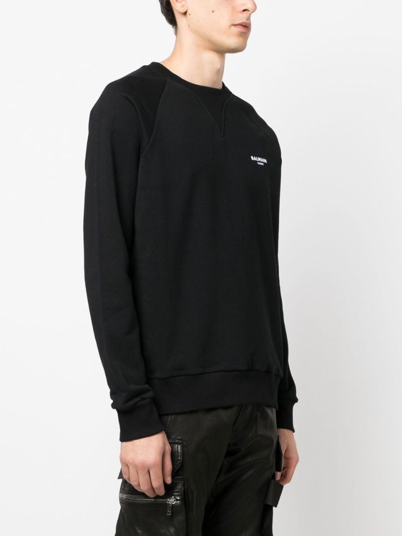 Black Organic Cotton Logo Print Sweatshirt