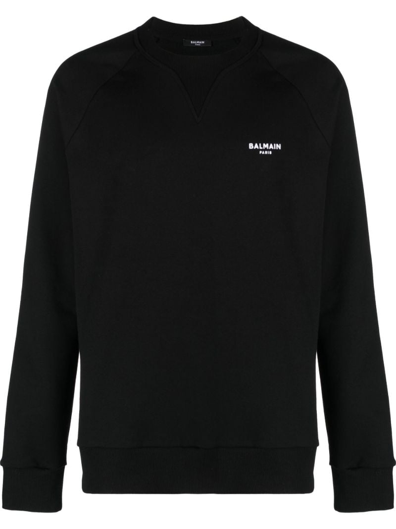 Black Organic Cotton Logo Print Sweatshirt