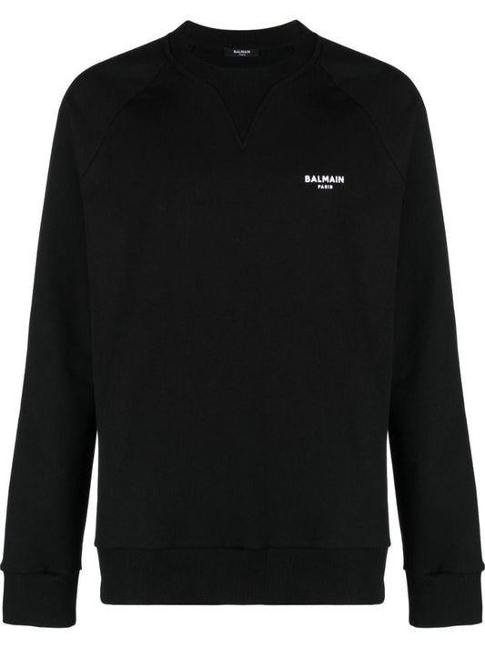 Black Organic Cotton Logo Print Sweatshirt