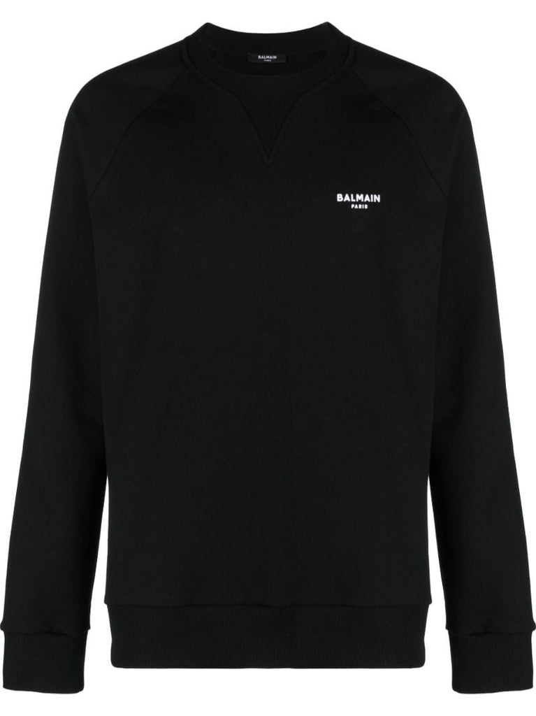 Black Organic Cotton Logo Print Sweatshirt