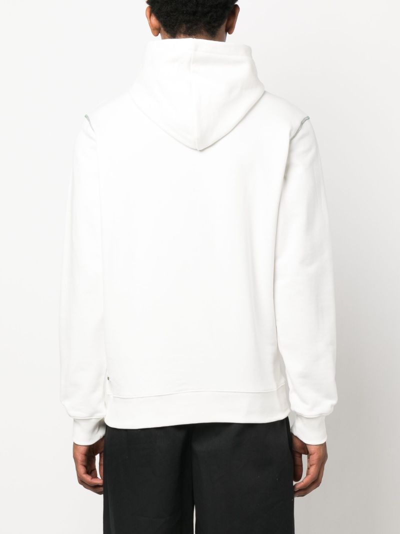 X Roland Garros White Embroidered Hoodie