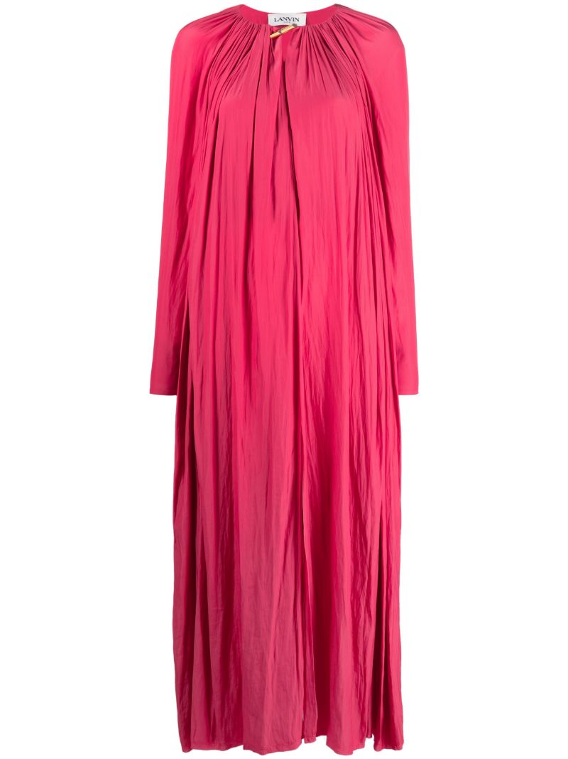 Red Pleated Dress