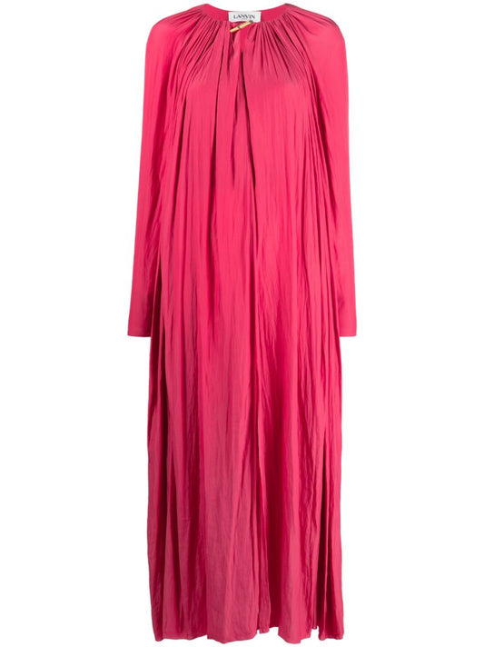 Red Pleated Dress