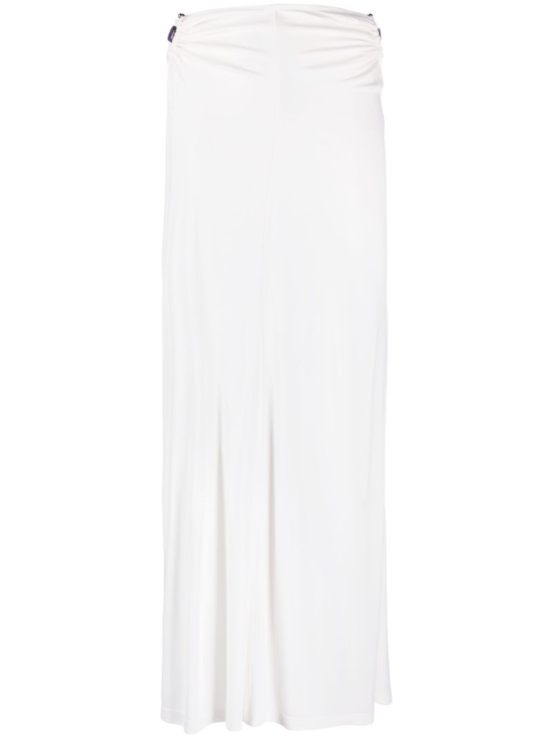 White Duality Orbit Maxi Skirt
