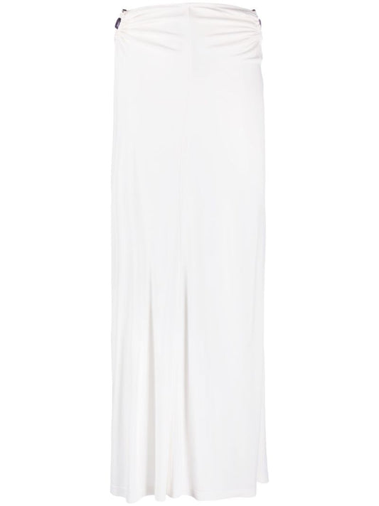 White Duality Orbit Maxi Skirt