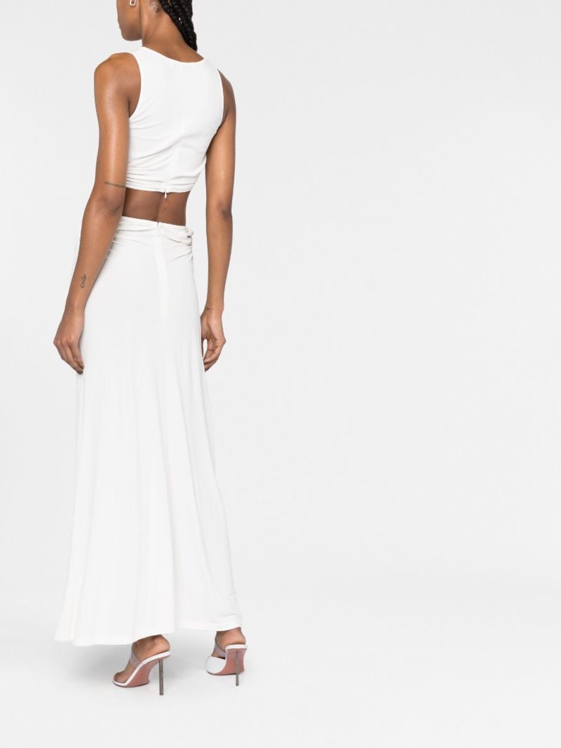 White Duality Orbit Maxi Skirt
