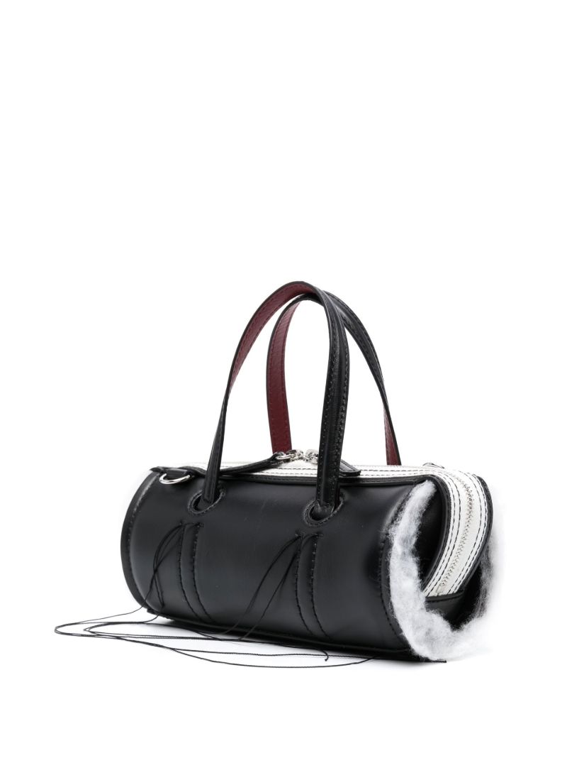 Black Anona Leather Barrel Bag