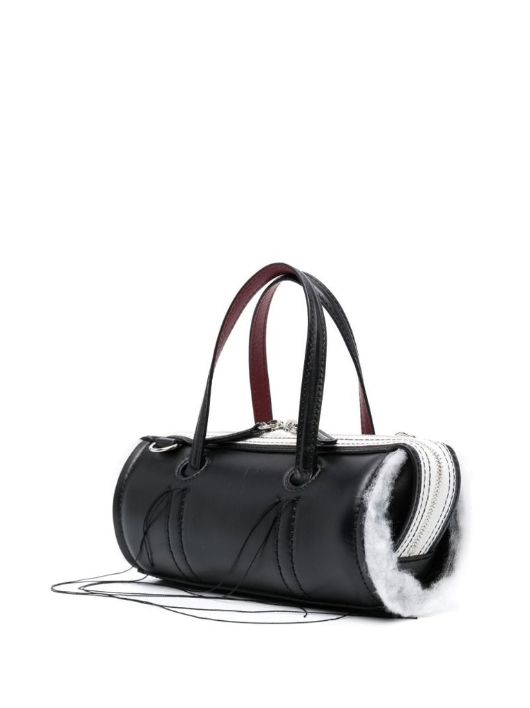 Black Anona Leather Barrel Bag