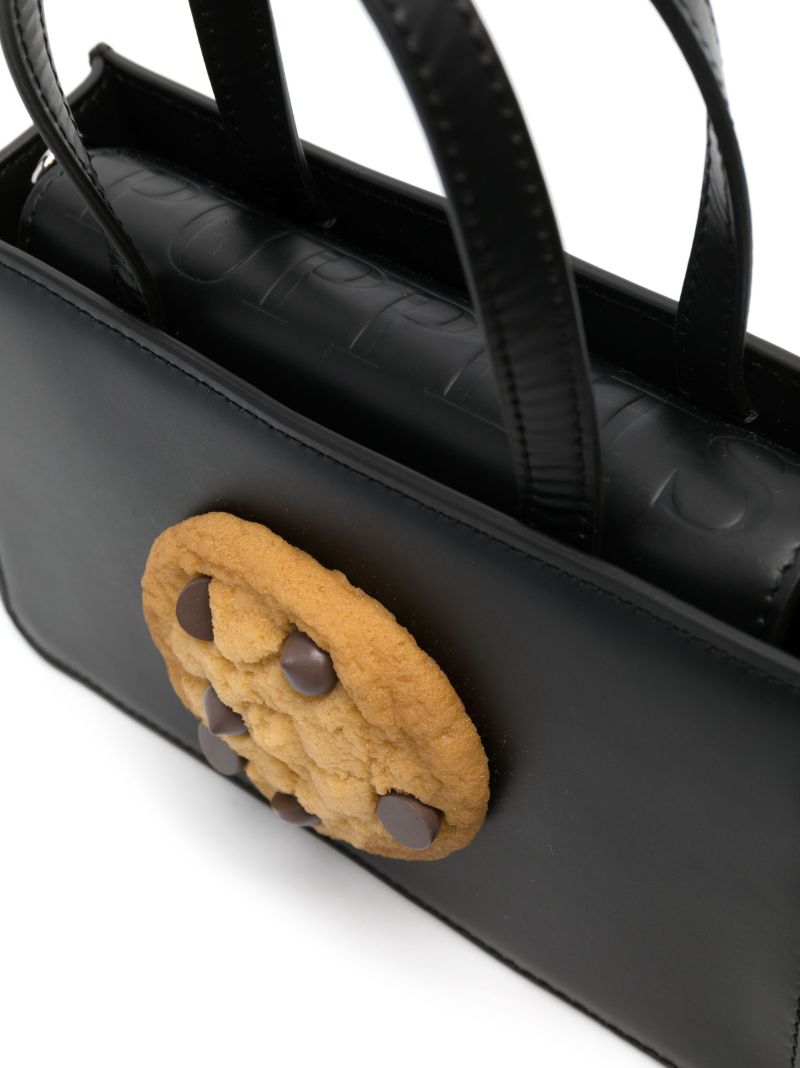 Black Cookie Top Handle Bag