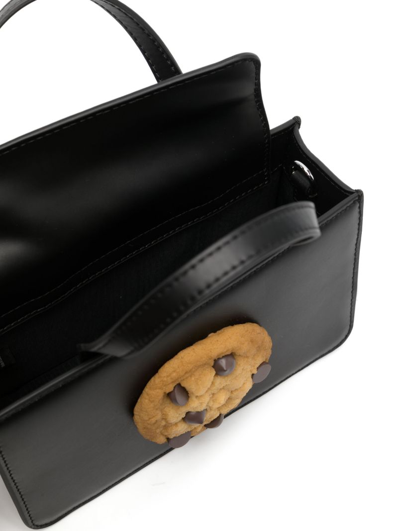 Black Cookie Top Handle Bag