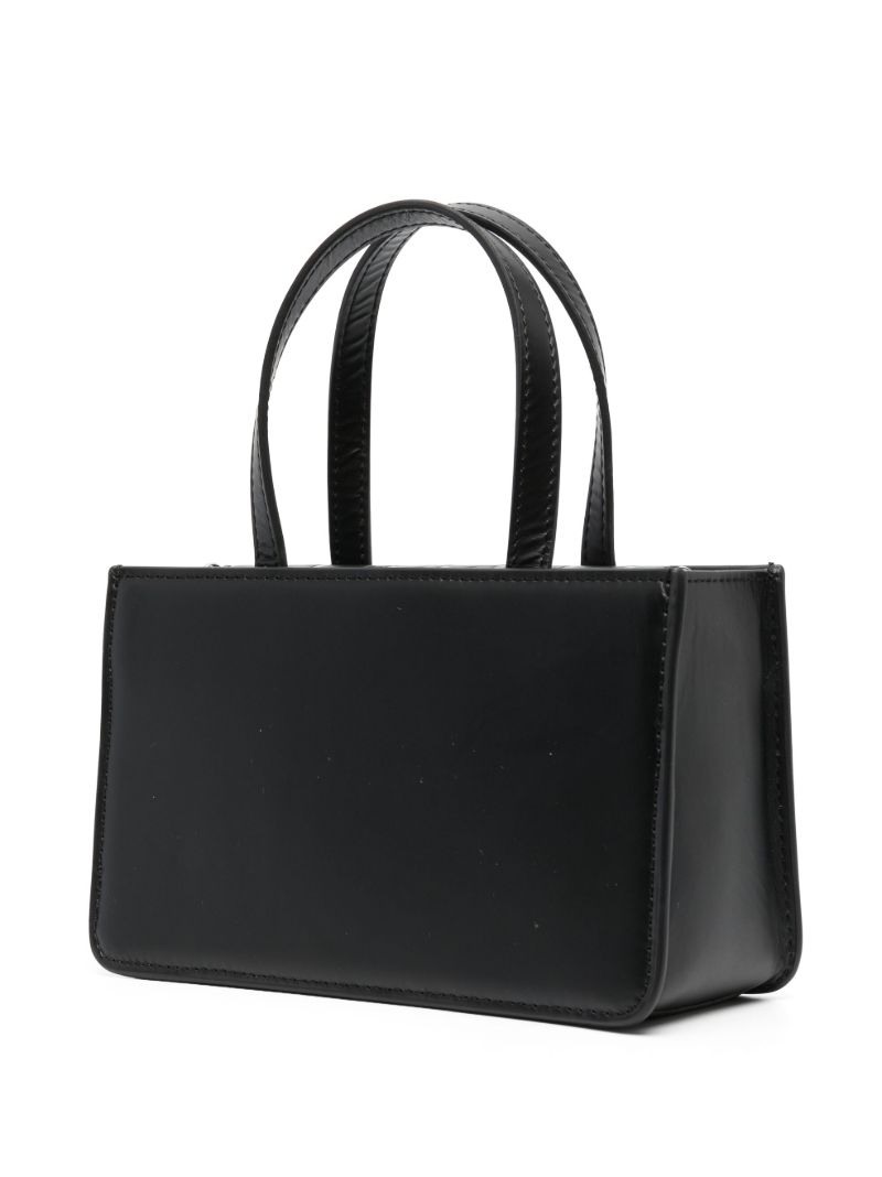Black Cookie Top Handle Bag