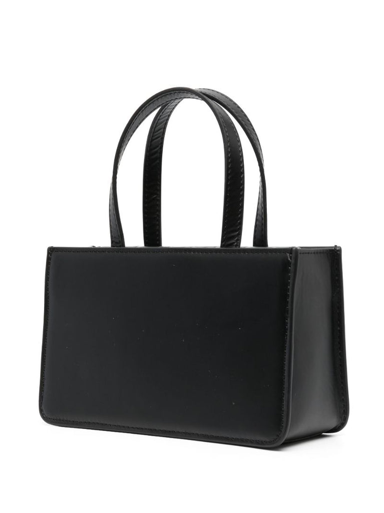 Black Cookie Top Handle Bag