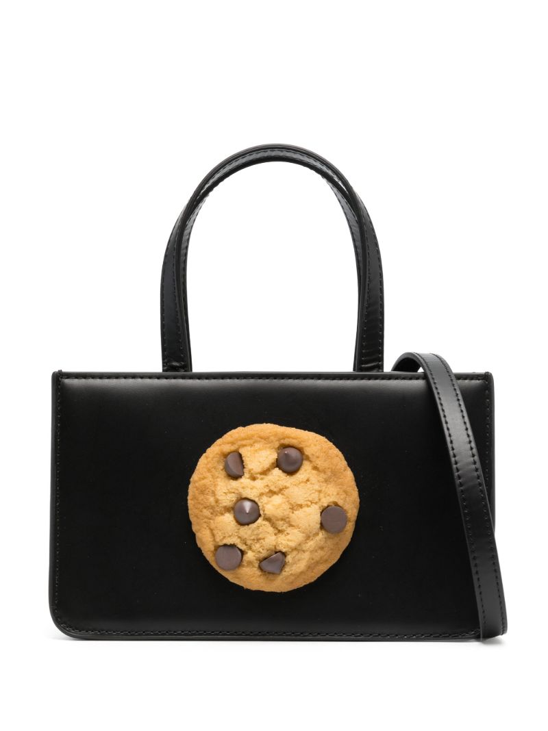 Black Cookie Top Handle Bag