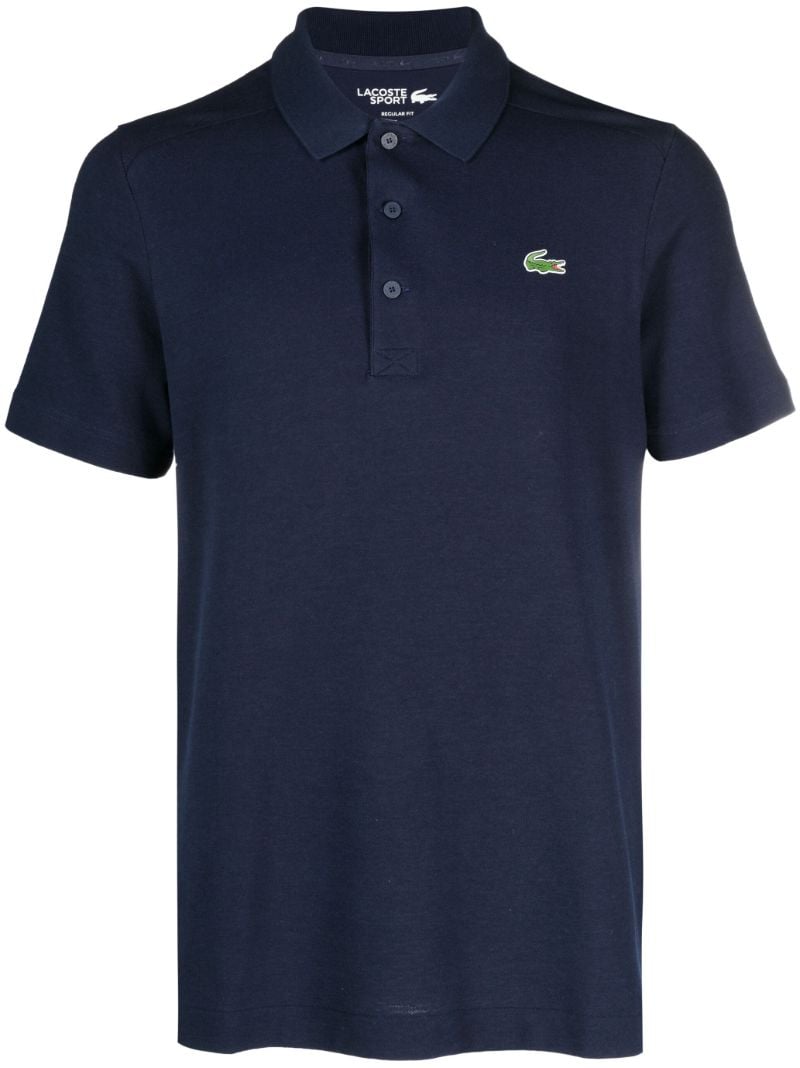 Navy Lacoste Sport PiquÃ_x0083_Â© Polo Shirt