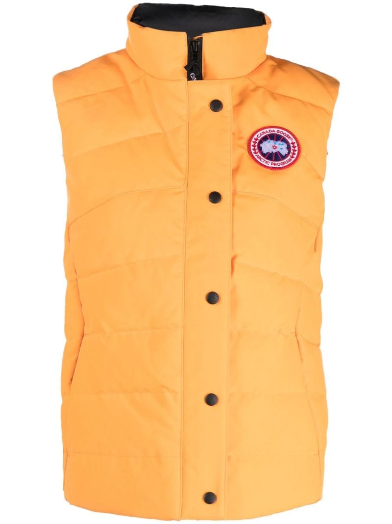 Orange Logo Patch Freestyle Vest