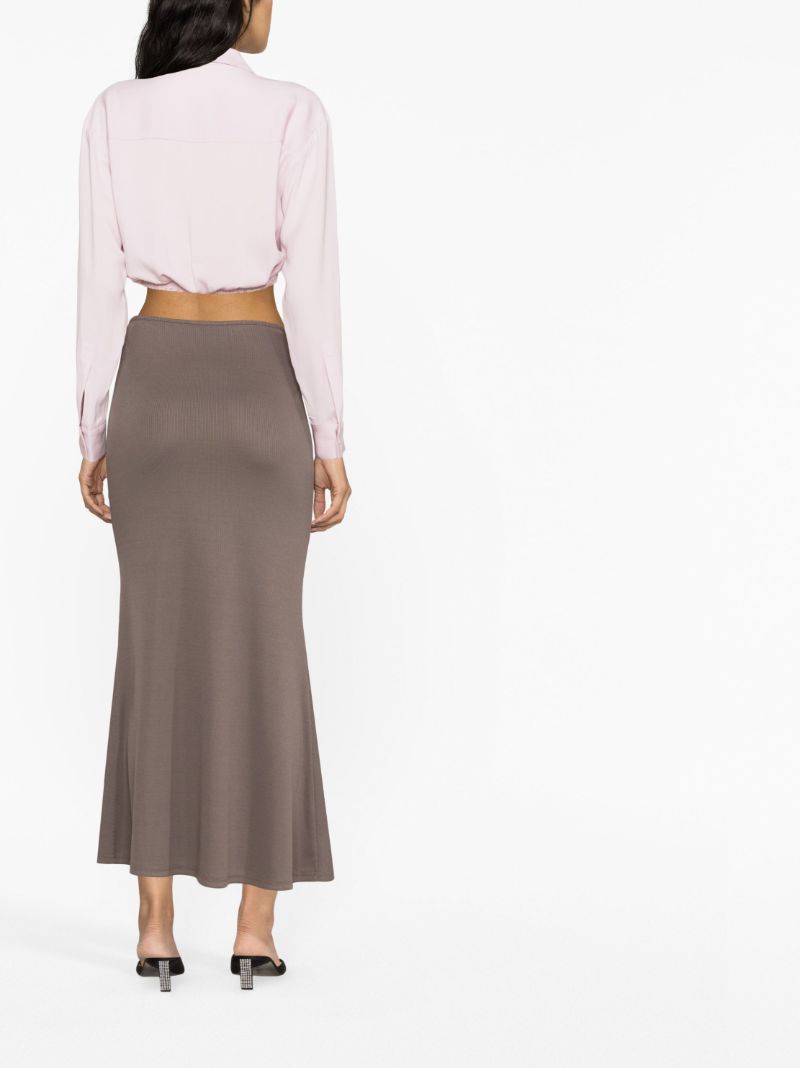 Pink Twist Wrapped Crop Blouse