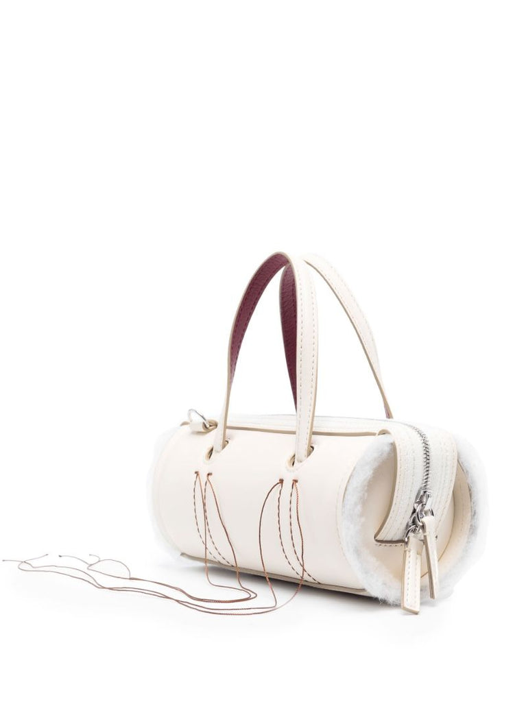 White Anona Barrel Bag