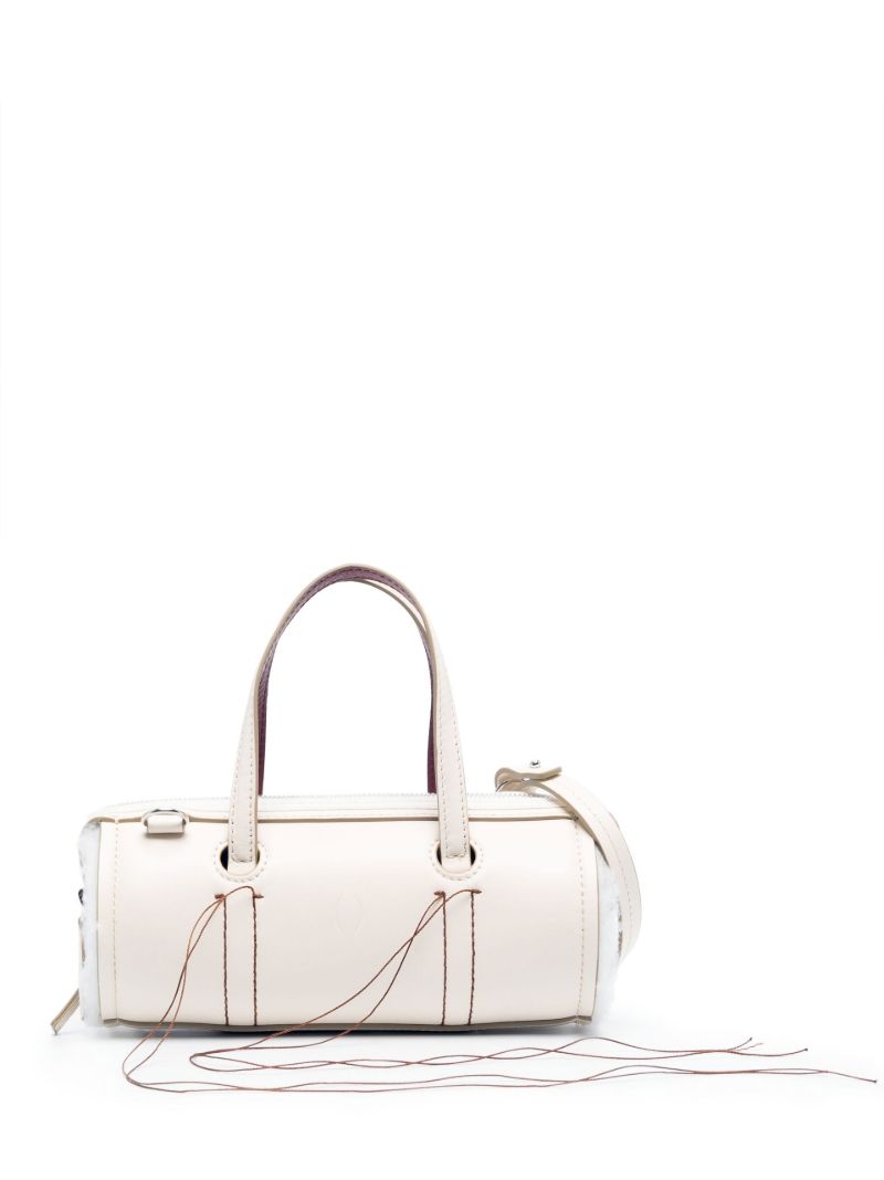 White Anona Barrel Bag