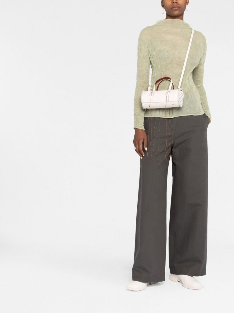 White Anona Barrel Bag