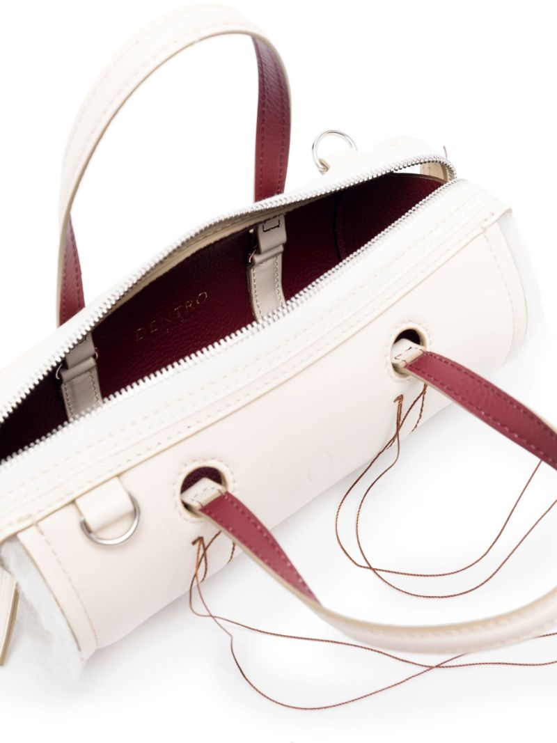 White Anona Barrel Bag