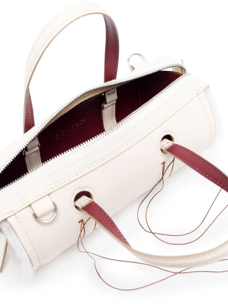 White Anona Barrel Bag