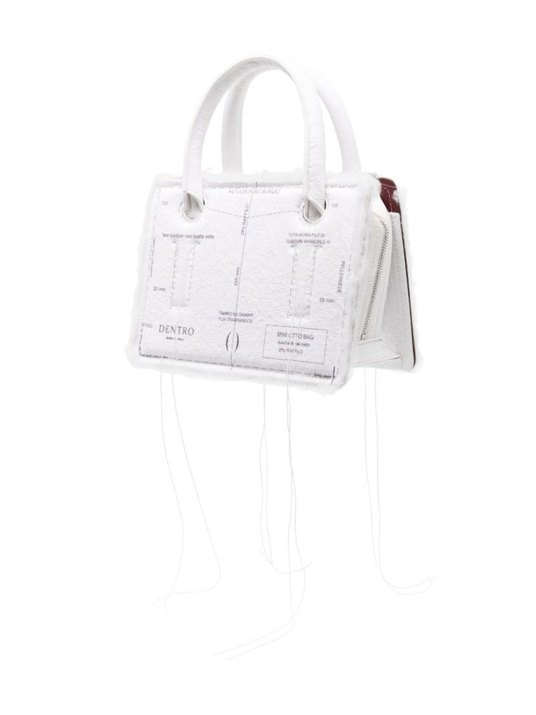 White Mini Otto Paper Top Handle Bag