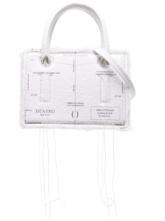 White Mini Otto Paper Top Handle Bag