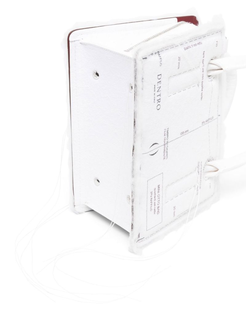 White Mini Otto Paper Top Handle Bag